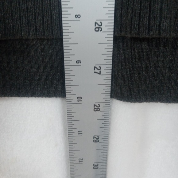 Cable & Gauge Sweater Womens Large  Grey Cowl Neck Long Sleeve Tunic Pullover - Picture 9 of 10